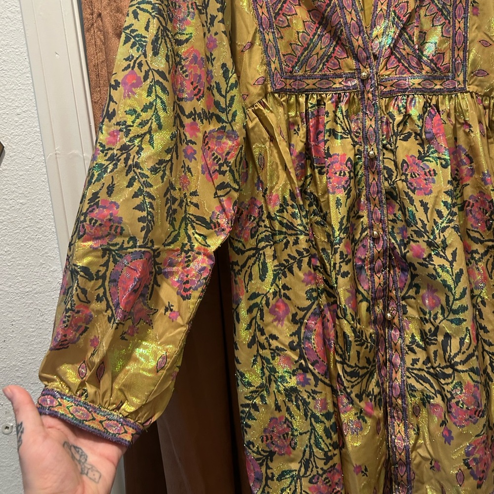 Free People Magic Moments Metallic Mini Dress - Picture 5 of 8